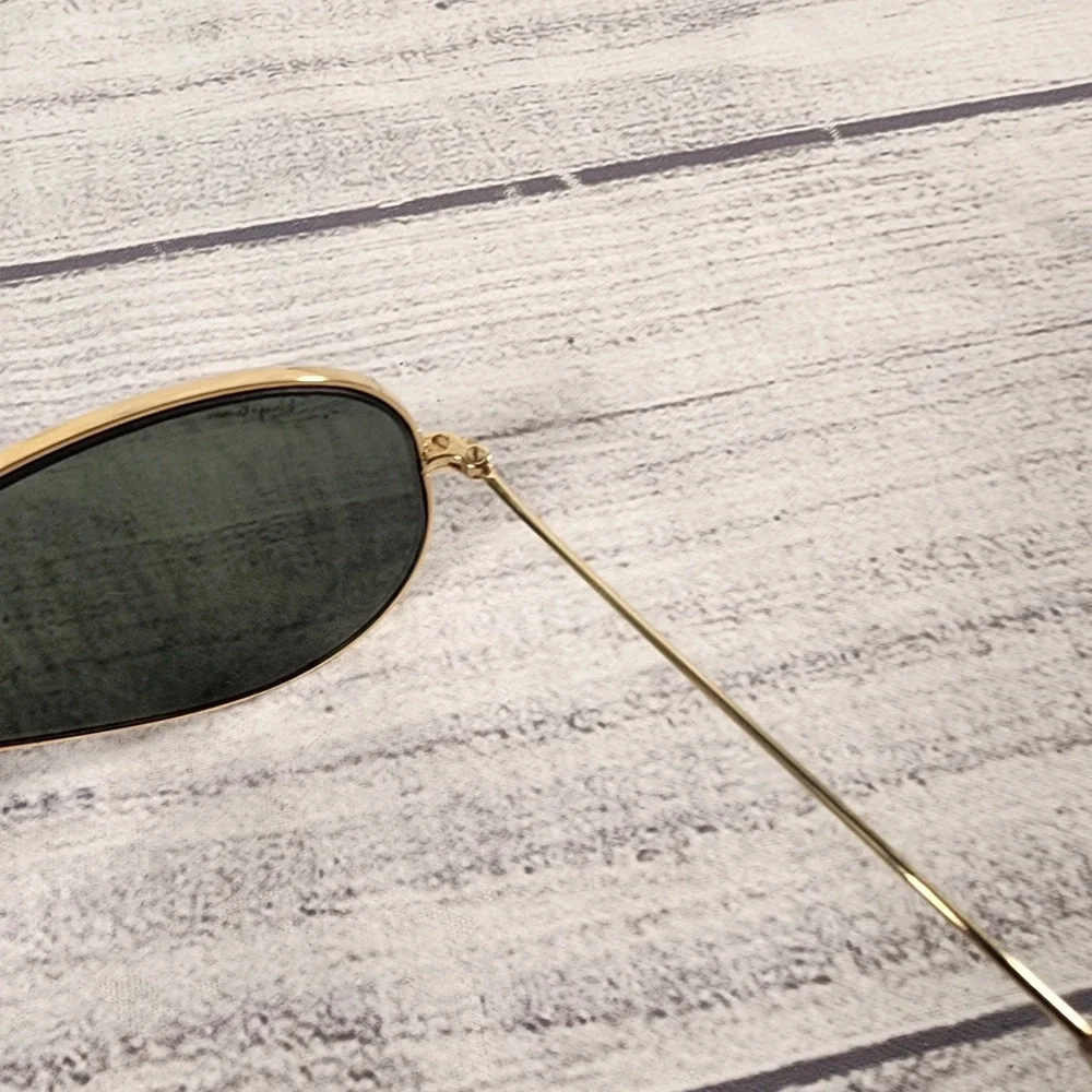 Vintage B&L Ray-Ban Aviator Sunglasses Gold G-15 Green Lens 58mm USA Made